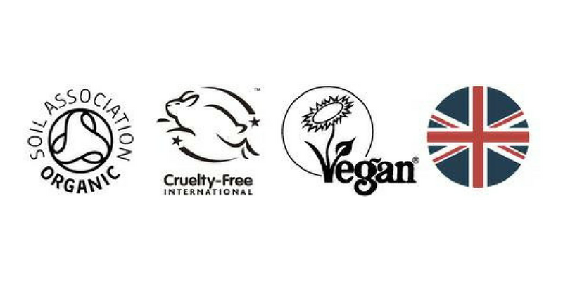 labels vegans nourish london cosmétiques